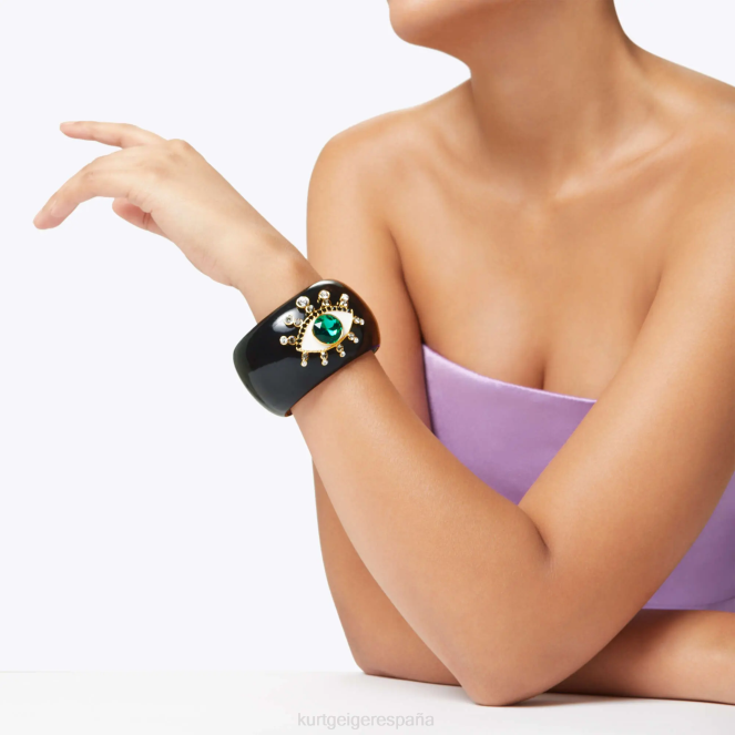 Kurt Geiger mujer brazalete de resina de mal de ojo de Londres 2LPR579 | accesorios negro